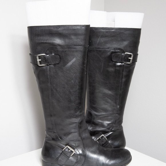 Nine West Ladies Vasookie Riding Boot with Buckles - Picture 5 of 7